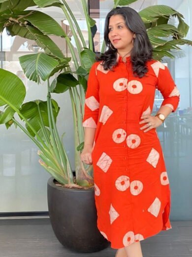 Fanta Orange shirt dress